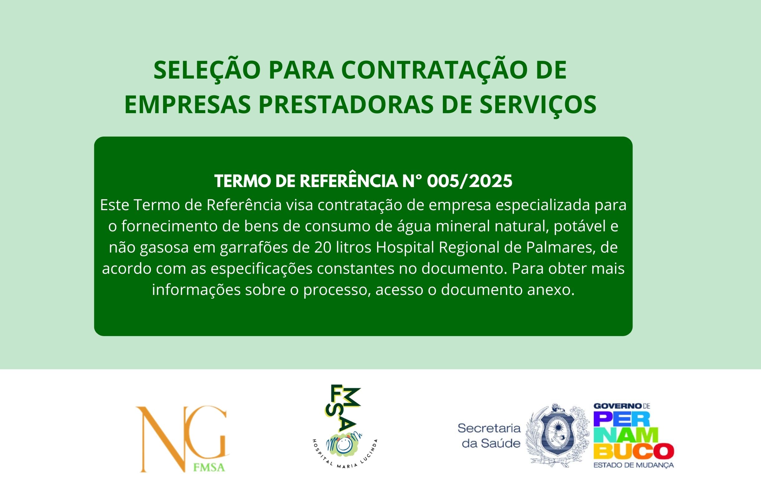 TERMO DE REFERÊNCIA Nº 005/2025